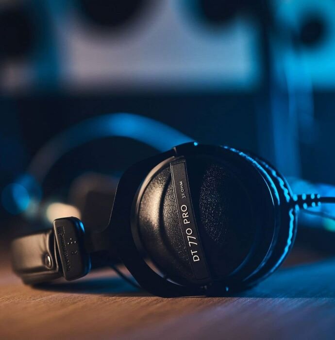 Beyerdynamic DT770 Pro 80 headphones in recording studio